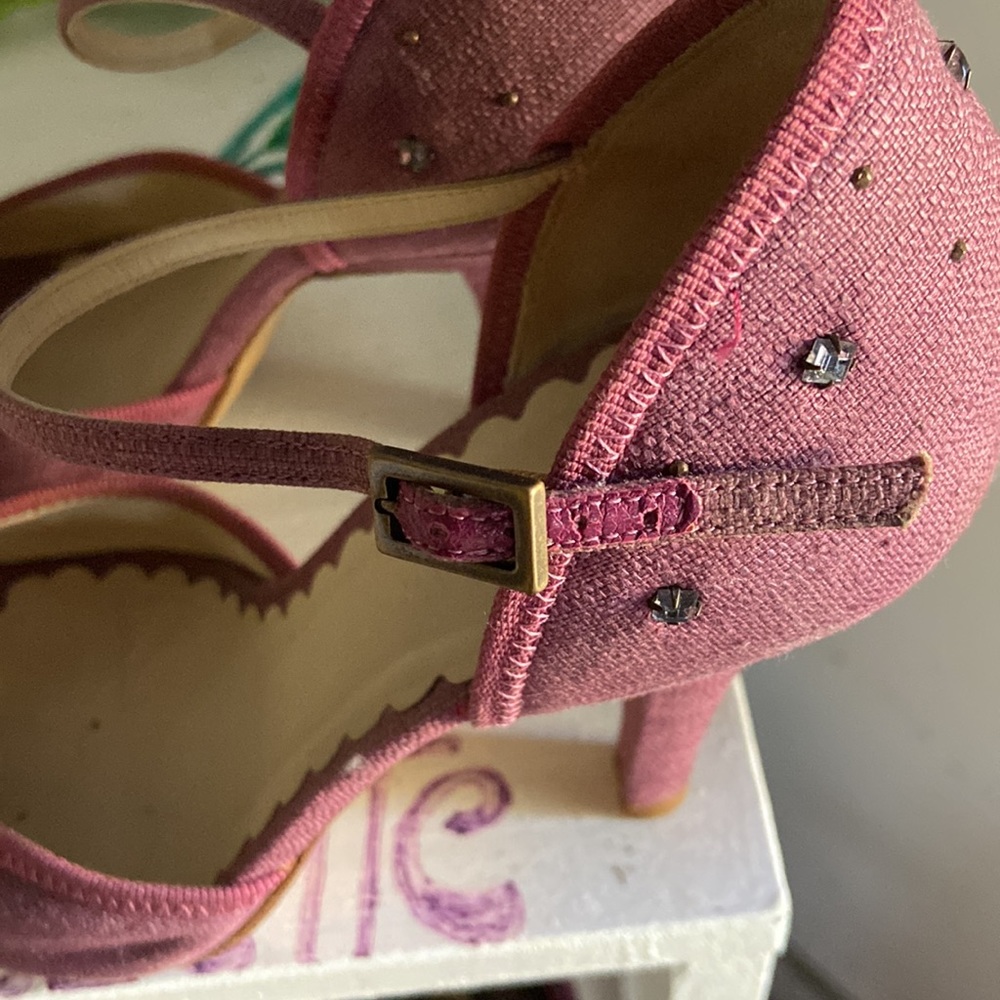 Marc Jacobs Pink Peep-Toe Ankle-Strap Heels - Picture 9 of 15